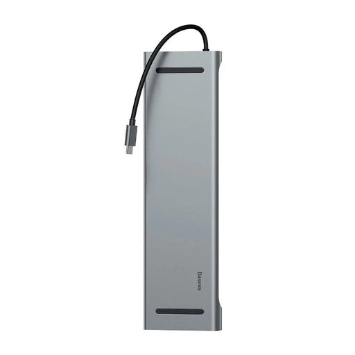 Baseus Enjoyment Series Multi-functional Type-C intelligent HD HUB（PD/HD4K*2/VGA/RJ45/SD/TF/USB*3/Audio*1/Stand)Dark