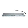 Baseus Enjoyment Series Multi-functional Type-C intelligent HD HUB（PD/HD4K*2/VGA/RJ45/SD/TF/USB*3/Audio*1/Stand)Dark