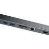 Baseus Enjoyment Series Multi-functional Type-C intelligent HD HUB（PD/HD4K*2/VGA/RJ45/SD/TF/USB*3/Audio*1/Stand)Dark