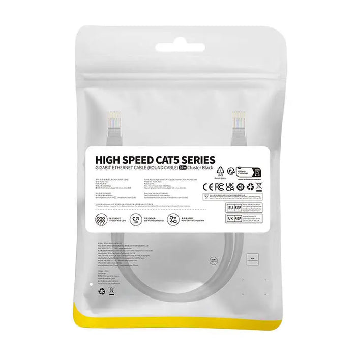 Baseus Ethernet CAT5 0,5m network cable (black) - Network cables<<<Cables<<<IT Accessories<<<InnproXML&&&Network