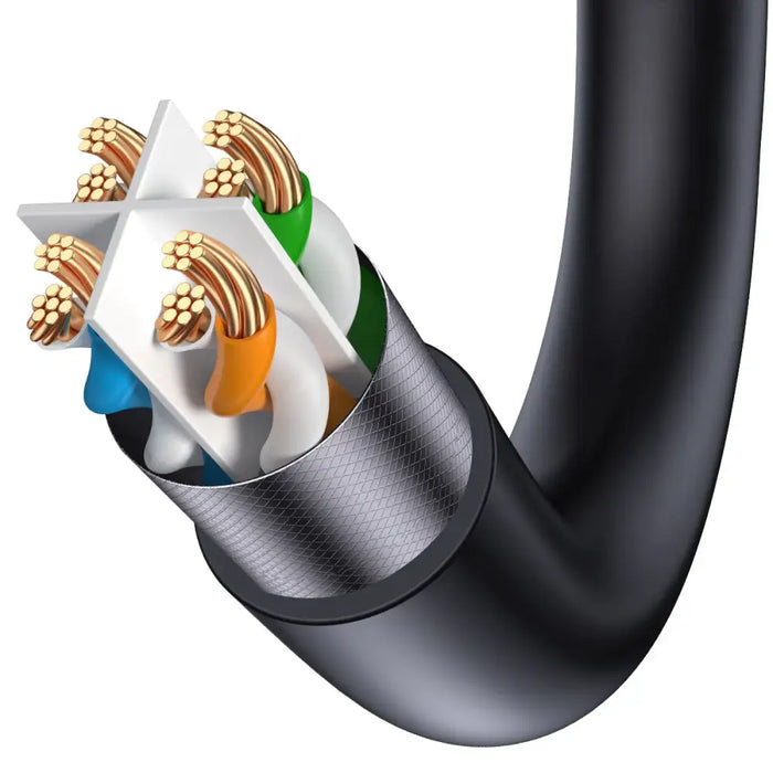 Baseus Ethernet RJ45 10Gbps 30m network cable (black) - Network cables<<<HurtelXML&&&Network cables<<<Cables<<<IT