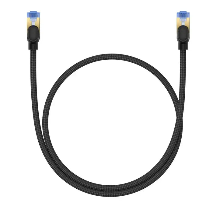 Baseus fast internet cable RJ45 cat.7 10Gbps 0.5m braided black - Network cables<<<HurtelXML
