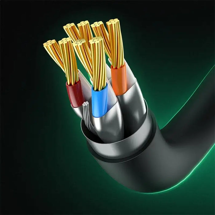 Baseus fast network cable RJ-45 cat.8 40Gbps 1m round - black - Network cables<<<HurtelXML