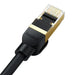 Baseus fast network cable RJ-45 cat.8 40Gbps 1m round - black - Network cables<<<HurtelXML