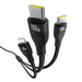 Baseus Flash Series 3 3in1 cable 100W USB-C - USB-C + USB-C+ Lightning 1.5m + 3 x 0.25 m - black - Cell phone