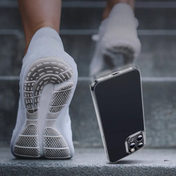 Baseus Frosted Glass Case Cover for iPhone 13 Pro Hard Cover with Gel Frame black (ARWS000401) - Cell phone cases