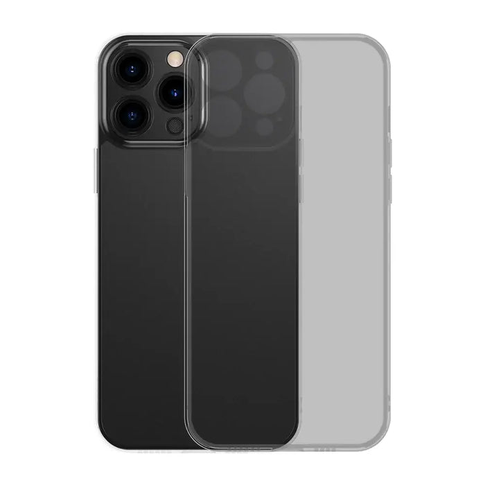 Baseus Frosted Glass Case Cover for iPhone 13 Pro Hard Cover with Gel Frame black (ARWS000401) - Cell phone cases