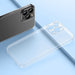 Baseus Frosted Glass Case Cover for iPhone 13 Pro Max Hard Cover with Gel Frame Transparent (ARWS000802) - Cell phone