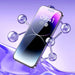 Baseus Full Screen Tempered Glass for iPhone 14 Pro with Anti Blue Light Filter and 0.3mm Speaker Cover + Mounting