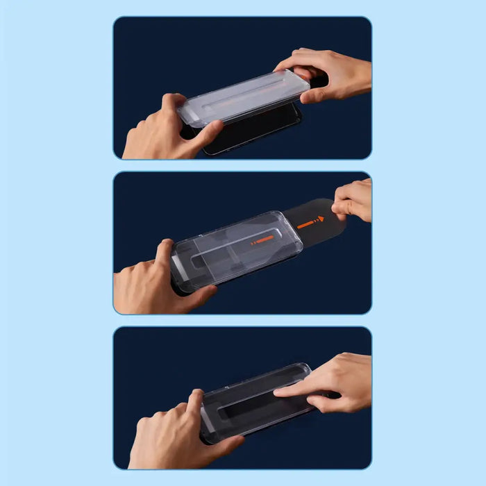 Baseus Full Screen Tempered Glass for iPhone 14 Pro with Speaker Cover 0.4mm + Mounting Kit - Cell phone tempered