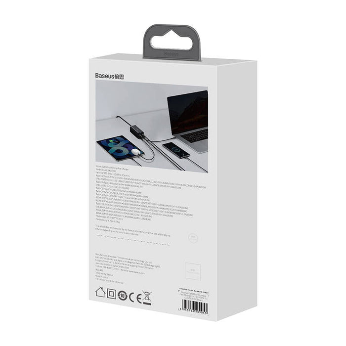 Baseus GaN3 Pro wall charger 2xUSB-C + 2xUSB 100W (black) - mains chargers<<<Chargers<<<GSM