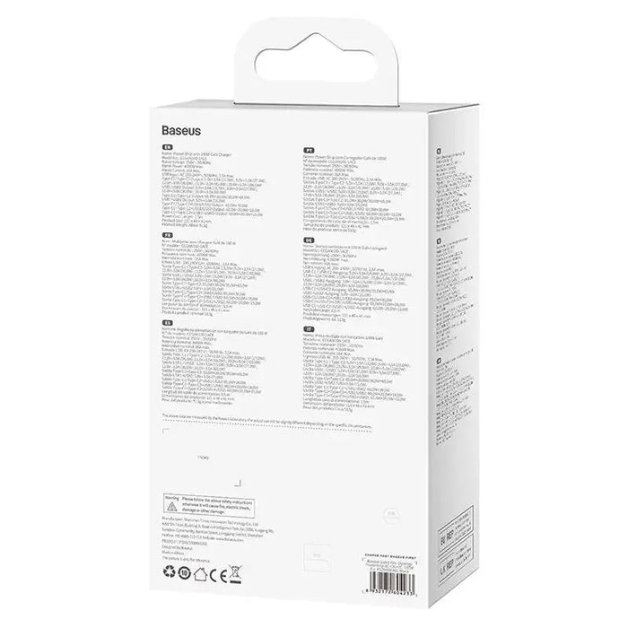 Baseus GaN3 Pro wall charger / powerstrip 2xUSB + 2xUSB-C + AC 100W (black) - mains chargers<<<Chargers<<<GSM