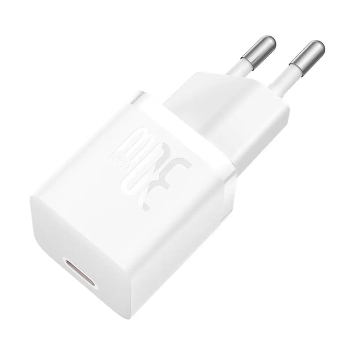 Baseus GaN5 30W USB-C Mini Wall Charger - White - Cell phone USB charger<<<HurtelXML