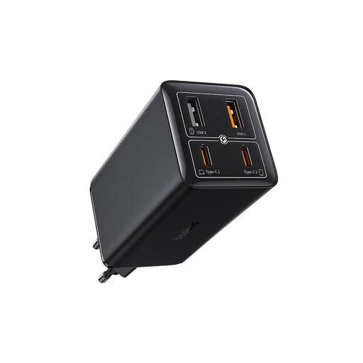 Baseus GaN6 Pro Charger 100W 2 x USB-C 2 x USB-A with Black USB-C Cable 100W 1m - Black - Cell phone USB