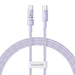 Baseus Gem USB C to USB C fast charging cable 1 m 100 W Purple - USB cablesAKG-KAB<<<GSM accessoriesAKG<<<ActionPL