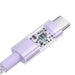 Baseus Gem USB C to USB C fast charging cable 1 m 100 W Purple - USB cablesAKG-KAB<<<GSM accessoriesAKG<<<ActionPL