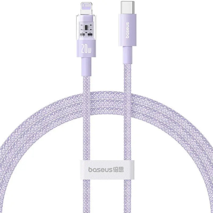 Baseus Gem USB-C to iP fast charging cable 1 m 20 W Purple - USB cablesAKG-KAB<<<GSM accessoriesAKG<<<ActionPL