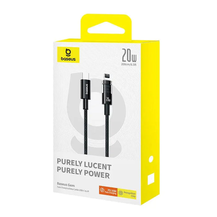 Baseus Gem USB-C to iP fast charging cable 2 m 20 W Black - USB cablesAKG-KAB<<<GSM accessoriesAKG<<<ActionPL
