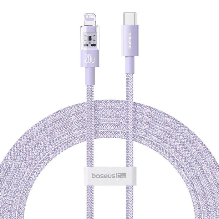 Baseus Gem USB-C to iP fast charging cable 2 m 20 W Purple - USB cablesAKG-KAB<<<GSM accessoriesAKG<<<ActionPL