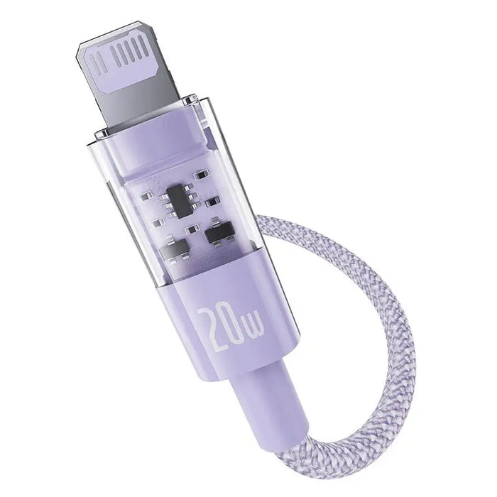 Baseus Gem USB-C to iP fast charging cable 2 m 20 W Purple - USB cablesAKG-KAB<<<GSM accessoriesAKG<<<ActionPL