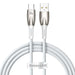 Baseus Glimmer Series fast charging cable USB-A - USB-C 100W 480Mbps 1m white - Cell phone cables<<<HurtelXML