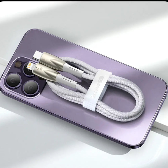 Baseus Glimmer Series fast charging cable USB-A - USB-C 100W 480Mbps 1m blue - Cell phone cables<<<HurtelXML