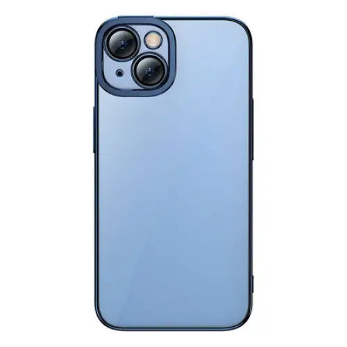Baseus Glitter Transparent Case and Tempered Glass set for iPhone 14 Plus (blue) - For smartphones<<<Tempered glass