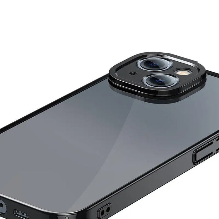 Baseus Glitter Transparent Case and Tempered Glass set for iPhone 14 Plus (black) - For smartphones<<<Tempered glass