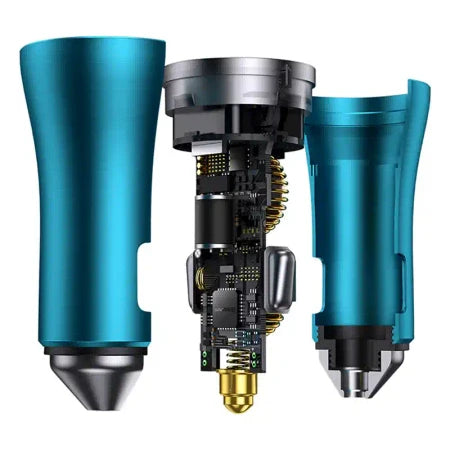 Baseus Golden Contactor Pro car charger 2x USB-C 40W (blue) - Car chargers<<<Chargers<<<GSM