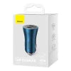 Baseus Golden Contactor Pro car charger 2x USB-C 40W (blue) - Car chargers<<<Chargers<<<GSM