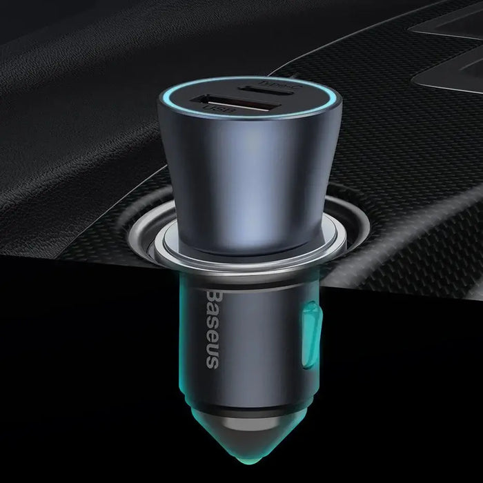 Baseus Golden Contactor Pro car charger USB + USB-C QC4.0+ PD SCP 40W (blue) - Car charger<<<Основна<<<DunaXML&&&Car
