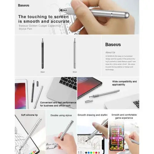 Baseus Golden Cudgel Stylus Pen - Silver - Other<<<Accessories<<<Основна<<<DunaXML&&&Tablet styluses<<<GSM