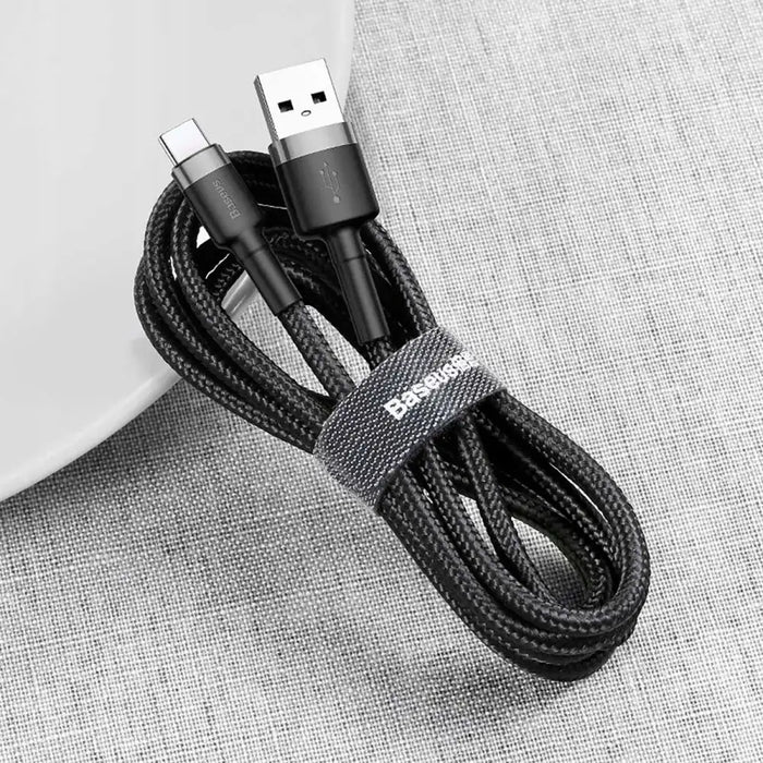 Baseus Halo USB-A - USB-C 2A Cable 3m - Black - Cell phone cables<<<HurtelXML