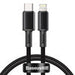 Baseus High Density Braided Cable Type-C to Lightning PD 20W 1m (Black) - USB-C to Lightning<<<USB cables<<<GSM