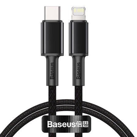 Baseus High Density Braided Cable Type-C to Lightning PD 20W 1m (Black) - USB-C to Lightning<<<USB cables<<<GSM