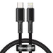 Baseus High Density Braided Cable Type-C to Lightning PD 20W 1m (Black) - USB-C to Lightning<<<USB cables<<<GSM