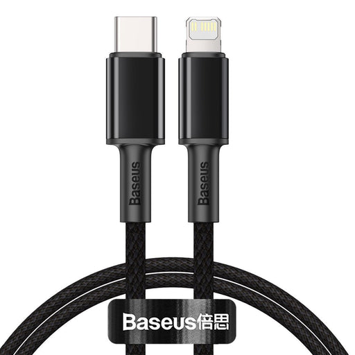 Baseus High Density Braided Cable Type-C to Lightning PD 20W 1m (Black) - USB-C to Lightning<<<USB cables<<<GSM