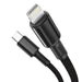 Baseus High Density Braided Cable Type-C to Lightning PD 20W 1m (Black) - USB-C to Lightning<<<USB cables<<<GSM