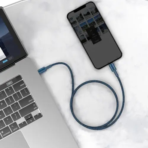 Baseus High Density Braided Cable Type-C to Lightning PD 20W 2m (blue) - USB-C to Lightning<<<USB cables<<<GSM