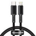 Baseus High Density Braided Cable Type-C to Lightning PD 20W 2m (Black) - USB-C to Lightning<<<USB cables<<<GSM