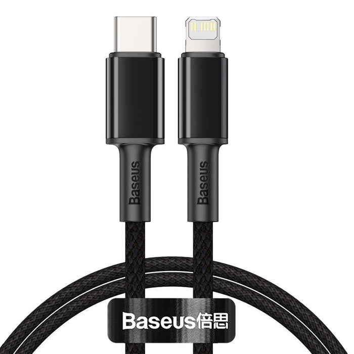Baseus High Density Braided Cable Type-C to Lightning PD 20W 2m (Black) - USB-C to Lightning<<<USB cables<<<GSM