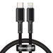 Baseus High Density Braided Cable Type-C to Lightning PD 20W 2m (Black) - USB-C to Lightning<<<USB cables<<<GSM