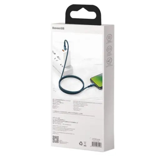 Baseus High Density Braided Cable Type-C to Lightning PD 20W 2m (blue) - USB-C to Lightning<<<USB cables<<<GSM