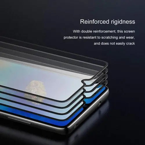 Baseus Huawei Mate 20 0.3 mm All-screen Arc-surface Anti-Bluelight T-Glass Black (SGHWMATE20-KB01) - Huawei