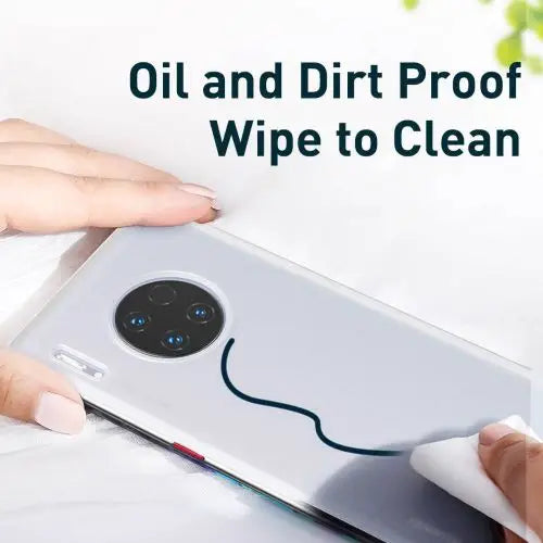 Baseus Huawei Mate 30 Pro case Jelly Liquid Silica Gel Transparent Black (WIHWMATE30P-GD01) - Huawei