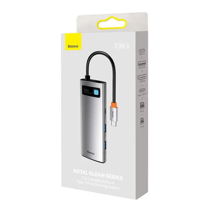 Baseus Hub Adapter 7in1 USB-C to 2x USB 3.0 + HDMI + USB-C PD - Hubs<<<IT Accessories<<<InnproXML&&&USB