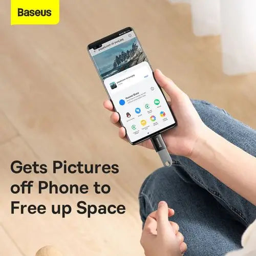 Baseus Ingenuity USB-C to USB-A adapter OTG (Black) - Converter<<<Accessories<<<Основна<<<DunaXML&&&Аксесоари за