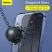 Baseus iPhone 12 mini 0.25 mm Full-screen full-glass Tempered Glass (2pcs) Black (SGAPIPH54N-KC01) - iPhone 12