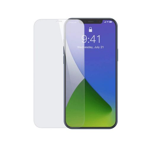 Baseus iPhone 12 Pro Max 0.3 mm Full-glass Tempered Glass (2pcs) White (SGAPIPH67N-LS02) - iPhone 12 Pro
