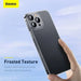 Baseus iPhone 13 Pro case Frosted Glass Protective Transparent (ARWS000102) - iPhone 13